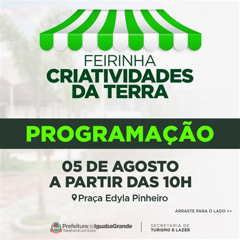 Feirinha Criatividades Da Terra Acontece Neste S Bado Diversas