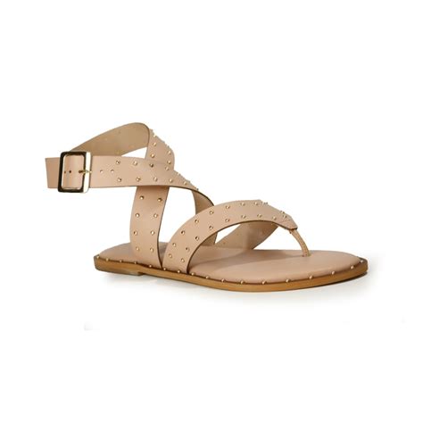 Sand Lia Rasteira Vestige Nude Tachas Esferas