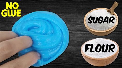 No Glue Flour Slime How To Make Slime With Flour And Ponds Lotion And