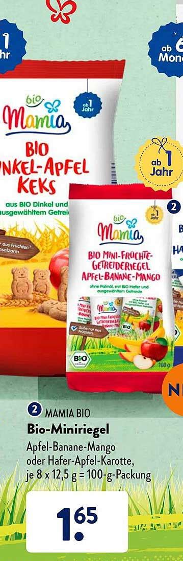 Mamia Bio Bio miniriegel Angebot bei ALDI SÜD 1Prospekte de