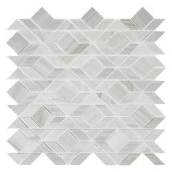 Mohawk® Deco Accents Calacatta Dolomiti 13 x 13 Marble Framework Mosaic ...