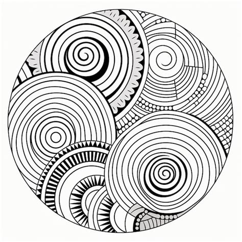 2000 Coloring Circles Page Pictures