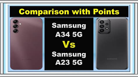 Samsung Galaxy A34 Vs Samsung Galaxy A23 Specs Comparison Comparesmartphones1 Youtube