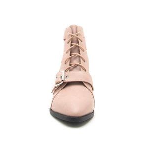 Qupid Shoes Nude Lace Up Pointed Toe Booties Poshmark