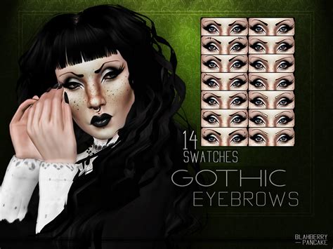 The Sims Resource Gothic Eyebrows