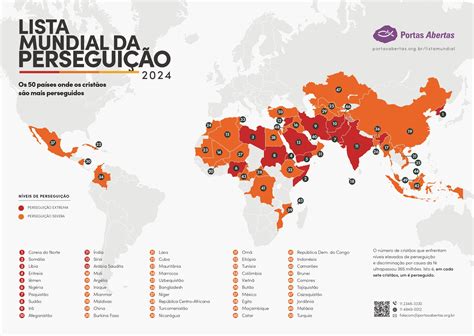 Lista Mundial Da Persegui O N Mero De Crist Os Perseguidos