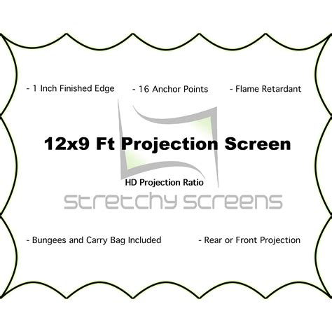 12x9 Ft Stretch Projection Screen Stretchyscreens