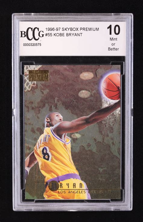 Kobe Bryant 1996 97 SkyBox Premium 55 RC BCCG 10 Pristine Auction