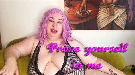 Prove Yourself To Me BBW Femdomme Nimue Allen Body Writing Submissive Training Humiliation