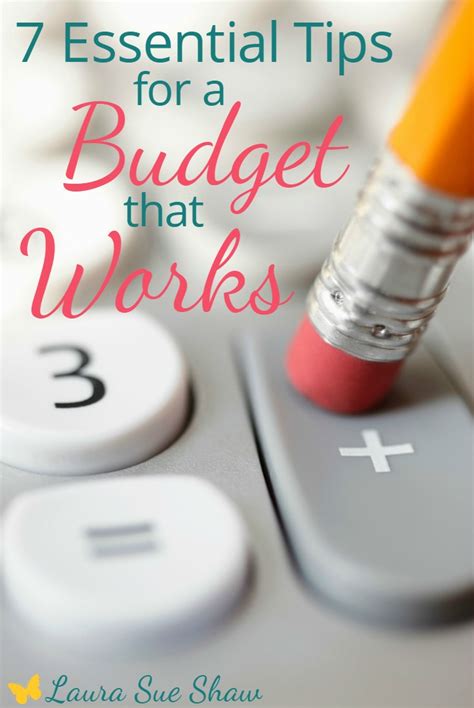7 Essential Tips for a Budget that Works - Laura Sue Shaw
