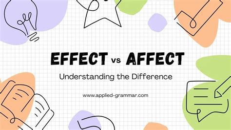 Effect Vs Affect Understanding The Difference