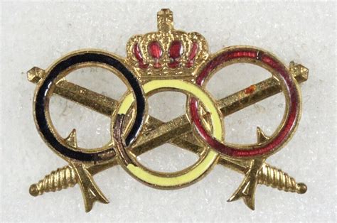 Belgian Army Badge Physical Fitness Enameled Ebay