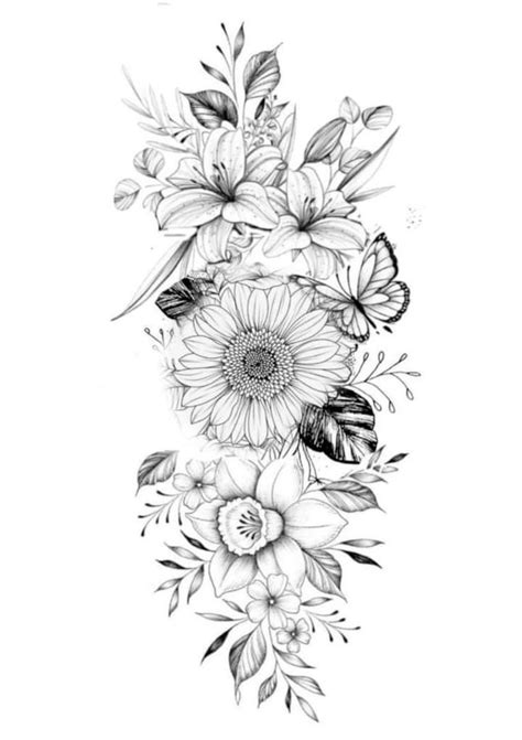 Pin By S Mb On Tattoo Floral Thigh Tattoos Floral Tattoo Sleeve