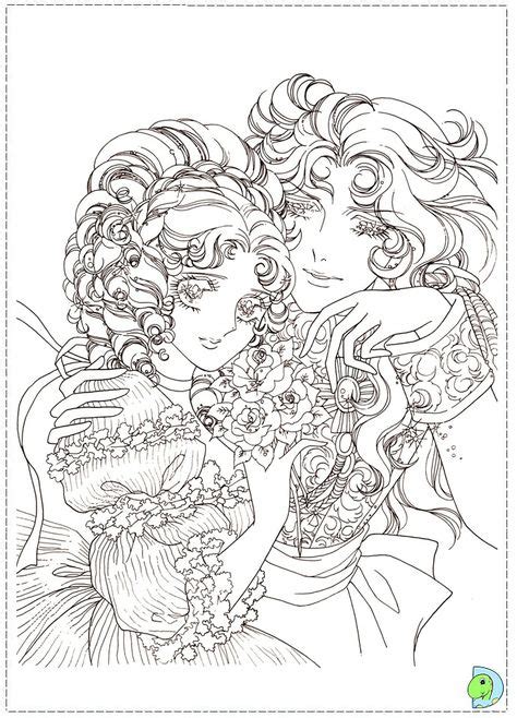 Id Es De Coloriages Lady Oscar Lady Oscar Coloriage La Rose De