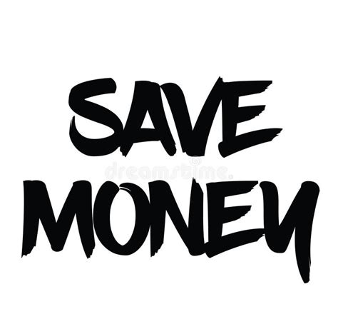 Save Money Rubber Stamp Stock Vector Illustration Of Cash 125384623