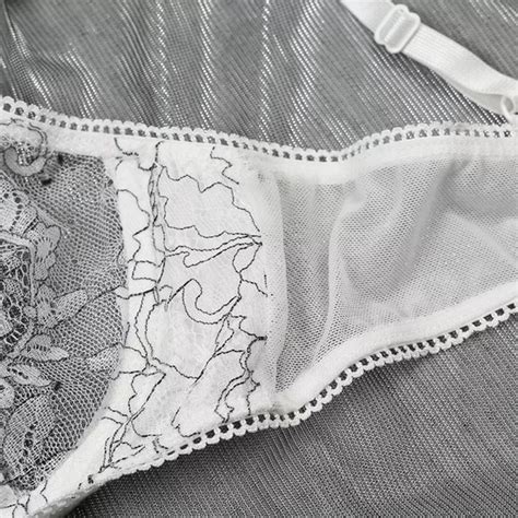 Intimates Sleepwear White Lace Floral Embroidered Lingerie Bra Set Poshmark