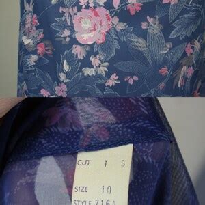 Vintage S Sheer Blue Floral Secretary Dress With Pussy Bow Ascot S Work Office Slim