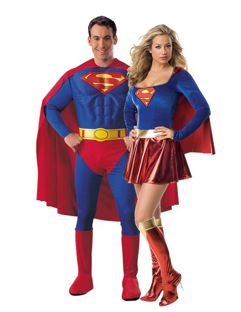 Disfraz De Superman Y Supergirl