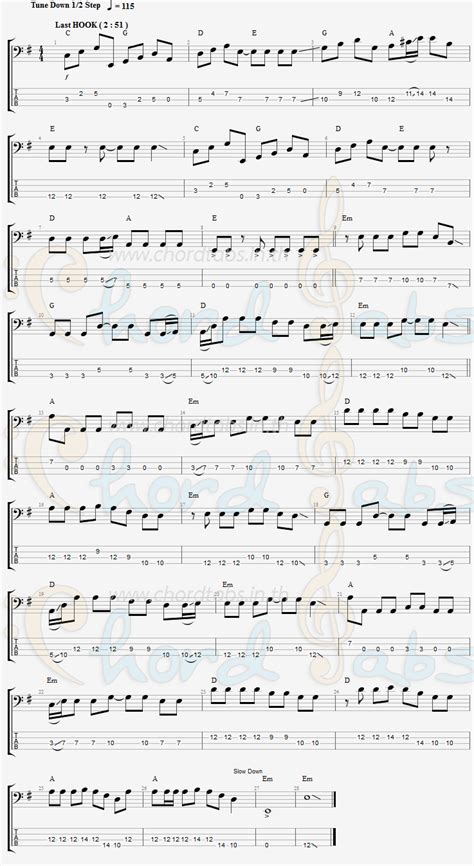 Red Hot Chili Peppersแทปเบส แทปเบส Red Hot Chili Peppers Black Summer