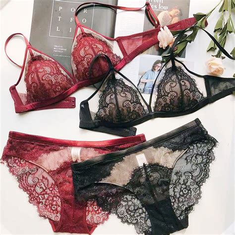 ชดชนในลกไม บราลกไม ชดชนในเซกซ กางเกงในลกไม sexy lingerie Bralettes Lace