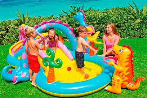 Купить Детский надувной игровой центр Интекс 57135, 333х229х112 см ...