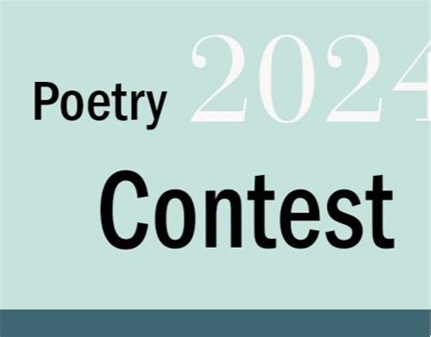 Poetry Contest 2024 — Poets & Patrons