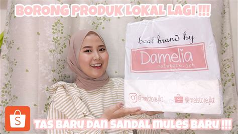 SHOPEE HAUL BORONG TAS DAN SANDAL LOKAL BRAND MODEL TERBARU YouTube