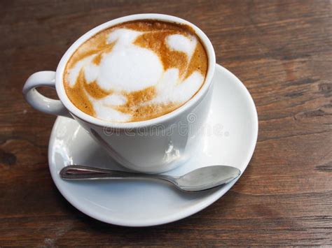 Hot Latte Is Good For Your Morning Stock Photo Image Of Starter Cafe