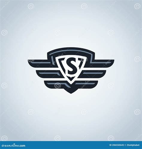 Letter S Wings Logo Design Stock Vector Illustration Of Flight 206550645