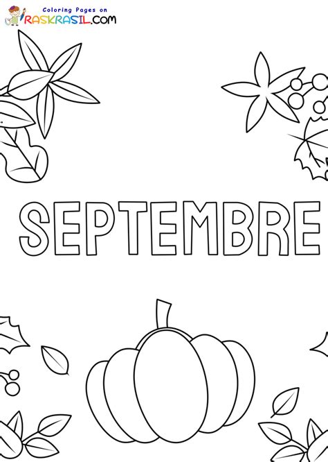 Coloriage Septembre Imprimer