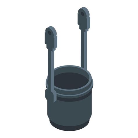 Premium Vector Metallurgy Cauldron Icon Isometric Of Metallurgy