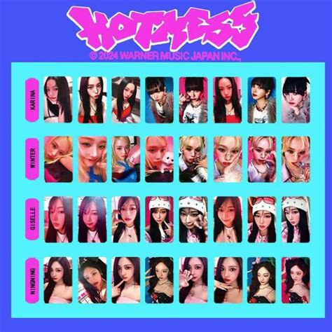 Aespa Album Hot Mess Solo Photocard Kpop Winter Giselle Ningning Karina Solo Photo Cards Per