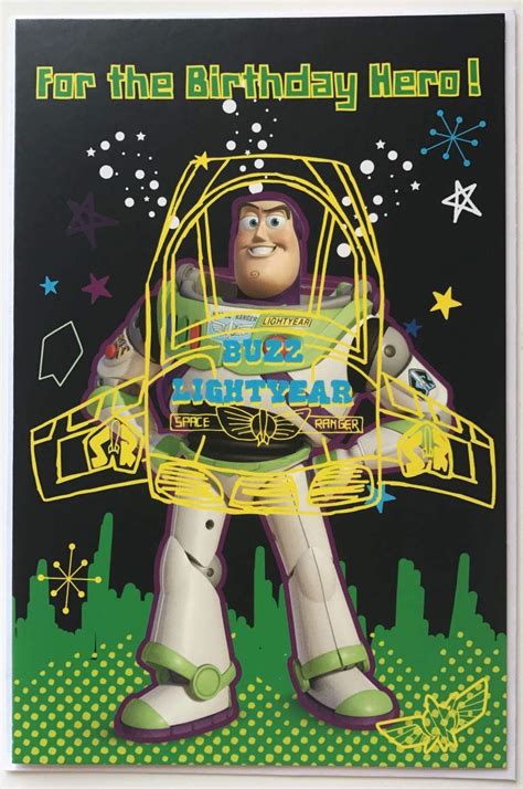 Buzz Lightyear Birthday Card Ubicaciondepersonascdmxgobmx