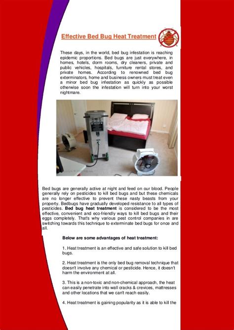 8 Effective Bed Bug Heat Treatment