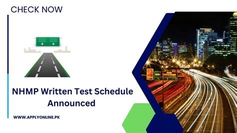 Nhmp Written Test Schedule Final Dates Announced