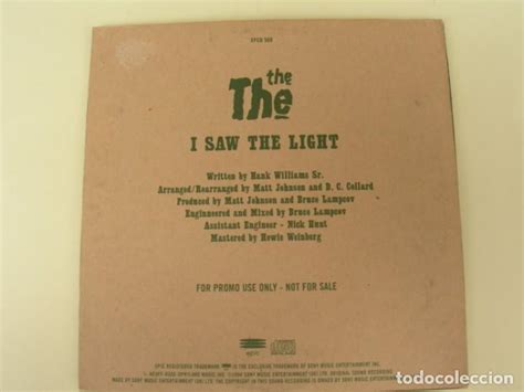 The The I Saw The Light Cd Single Comprar Cds De Música Rock En