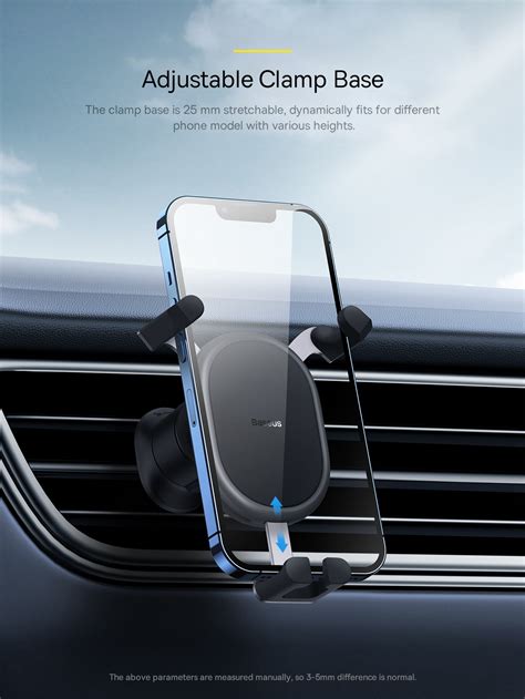 Baseus Stable Gravitational Car Mount Air Outlet Mobile Phone Holder