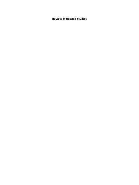 Review Of Related Studies Pdf