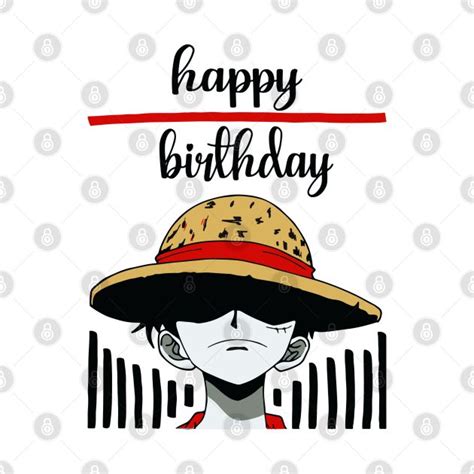 One Piece Luffy Happy Birthday By Genteldesign88 2024