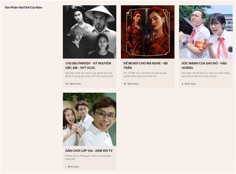 Wechoice Awards Cu C Ua Gay C N Gi A C C C H Ng M C I S Ng Gi I Tr Ch Nh Th C