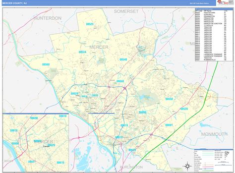 Zip Code Map Mercer County Nj At Donita Humphrey Blog