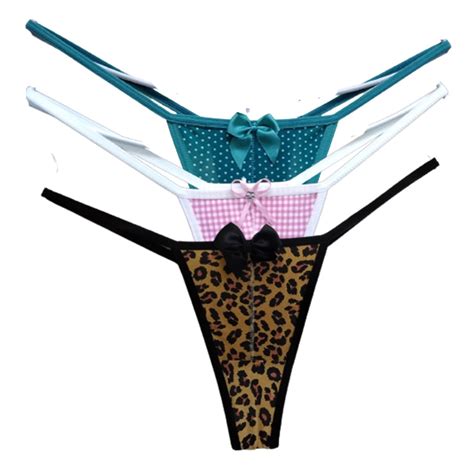 Tanguinha kit Calcinhas fio dental charme tanga laço surpresa tamanhos Sacoleira Lingerie