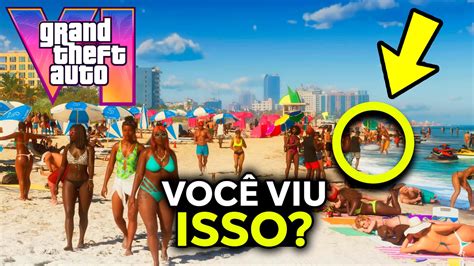 VOCÊ NÃO VIU ISSO NO TRAILER DO GTA 6 Análise do TRAILER Grand Theft