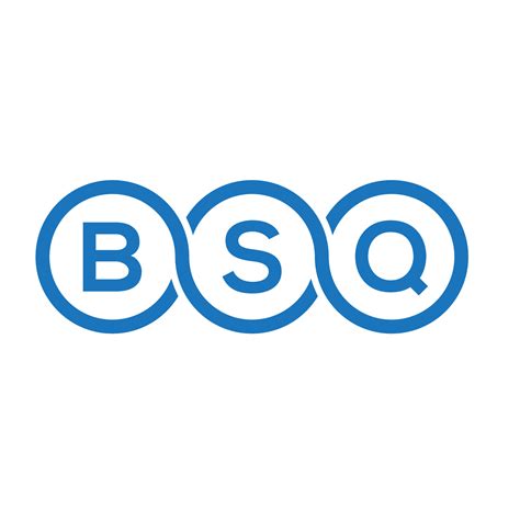 BSQ letter logo design on white background. BSQ creative initials ...