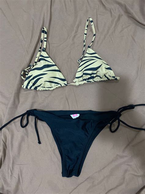 Two Piece Zebra Print Bikini Women S Fashion Swimwear Bikinis