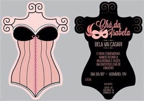 Convites Surpreendentes Para Ch De Lingerie