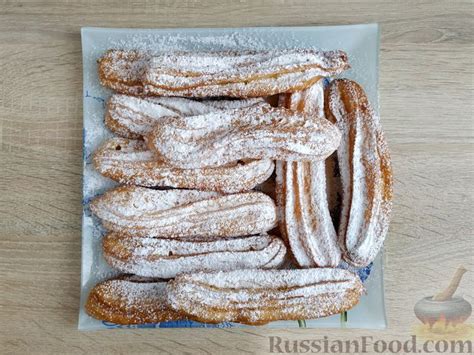 Рецепт: Чуррос (испанский десерт из заварного теста) на RussianFood.com