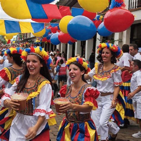 Premium Photo | Vibrant Colombian Culture A Feast of Colors and Traditions