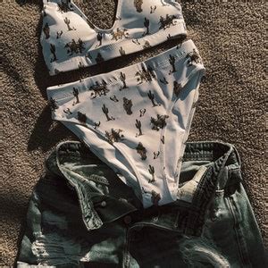 Cowgirl Vibes Western Bikini Unique Beachwear For Women Etsy