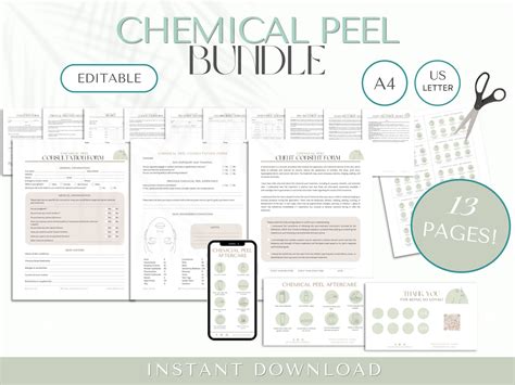 Chemical Peel Consent Forms Chemical Peel Intake Form Chemical Peel